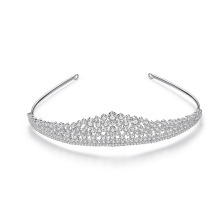 Luxury Clear Wedding Bridal CZ Pageant Tiara Hair Accessories